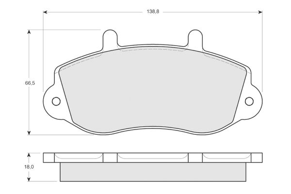 PROCODIS FRANCE Комплект тормозных колодок, дисковый тормоз PF1301